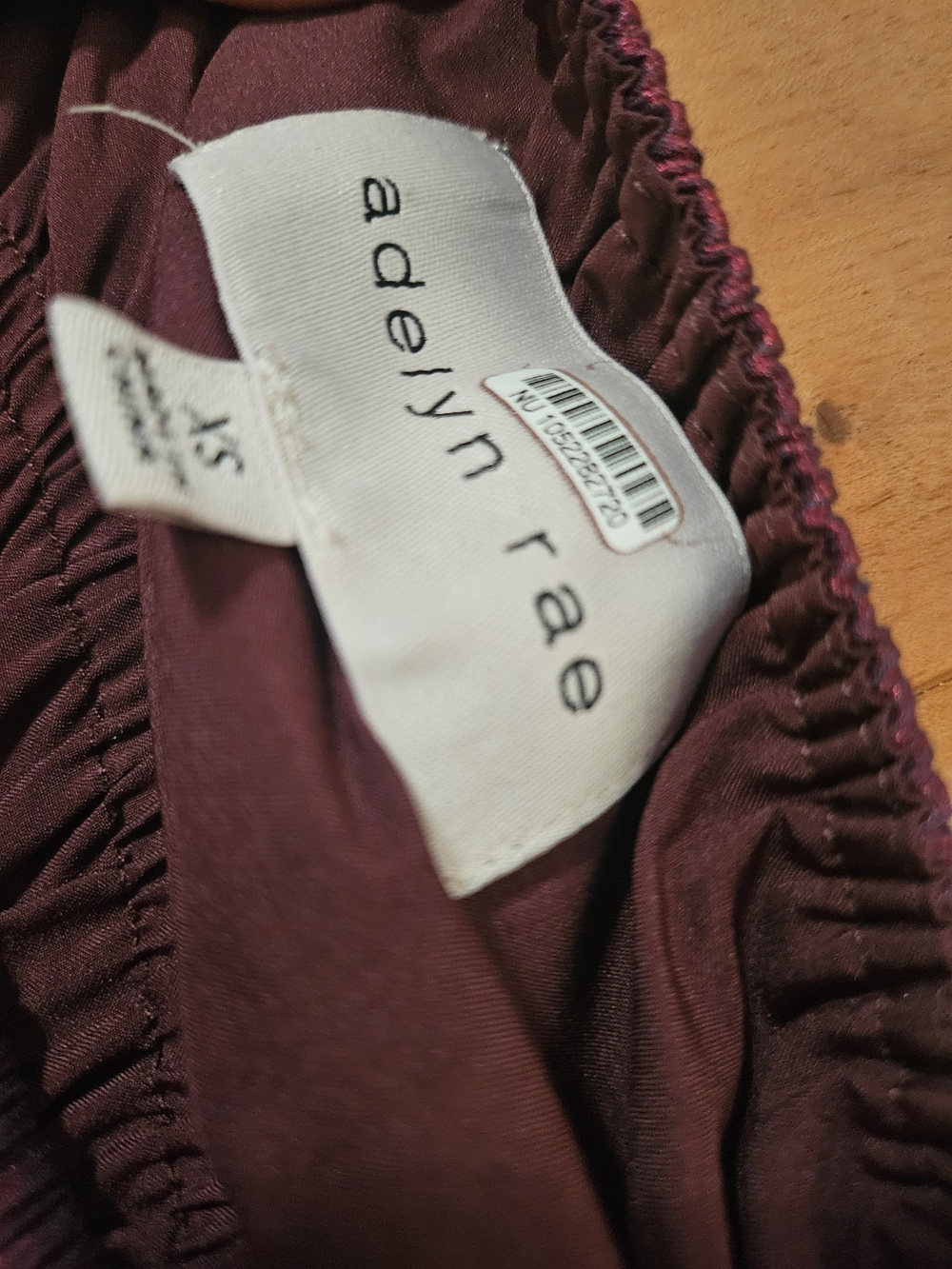 Adelyn Rae Remy Ruched Blouse in purple - Picture 6 of 6